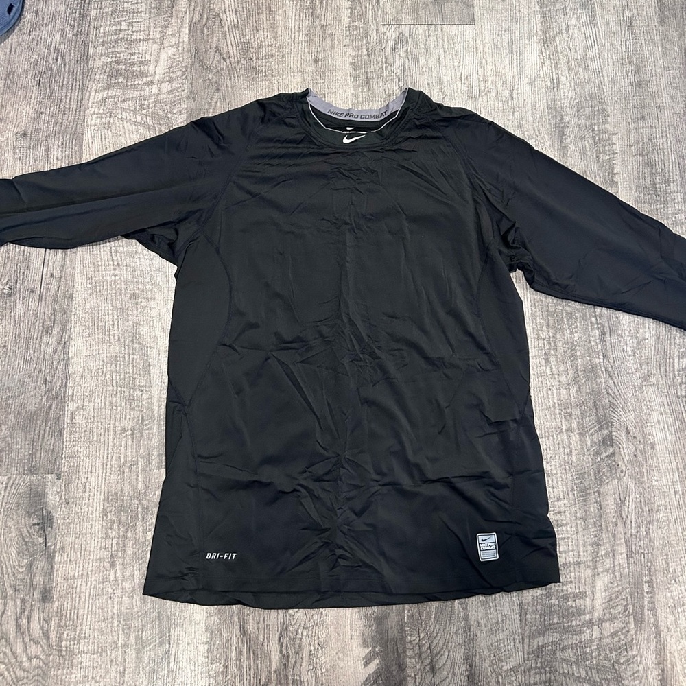 Nike Men's DRIFIT Black Long Sleeve